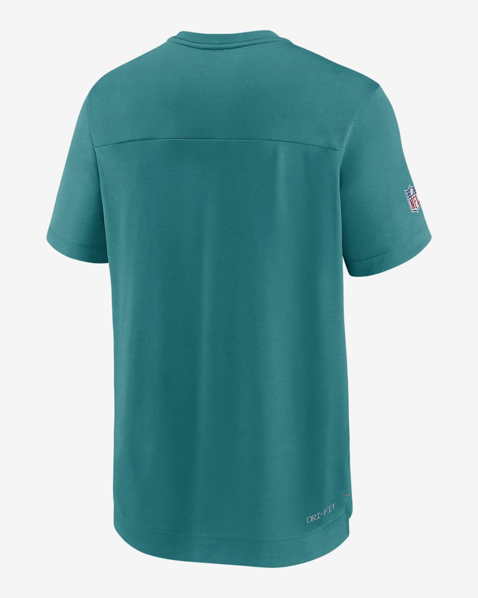 Nike Dri FIT Vintage Chevron Coach UV NFL Miami Dolphins Men s Top